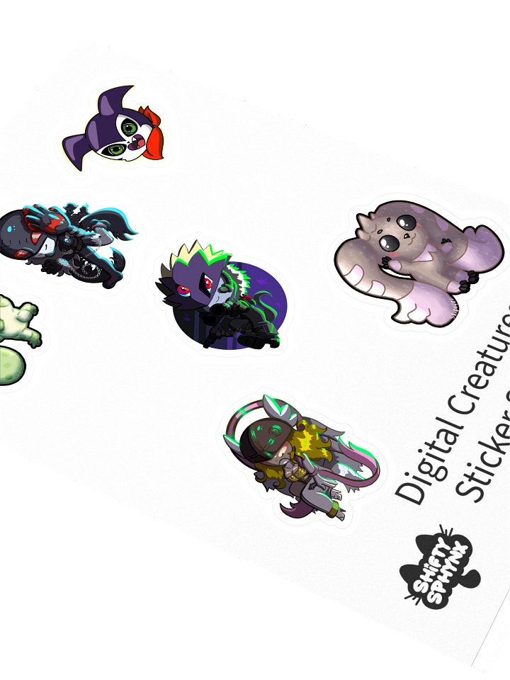 Digital Creatures Sticker Sheet Series 1 product image (2)
