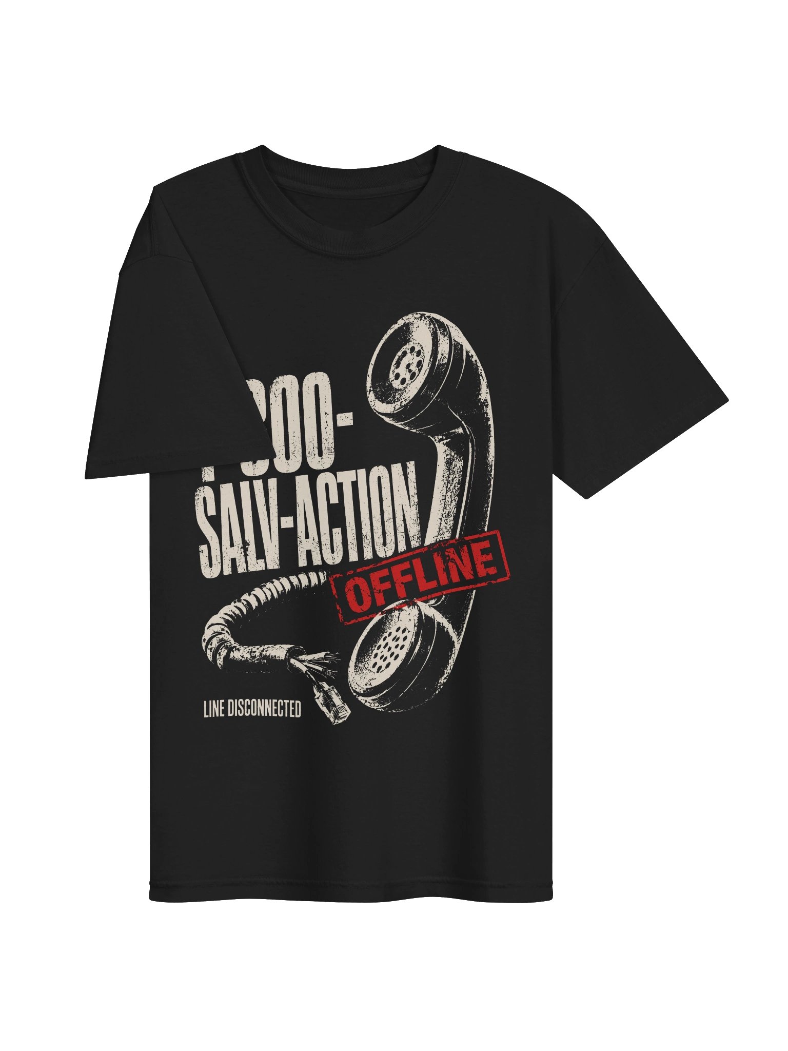 Offline Retro Phone | Heavyweight Graphic Tee product image (3)