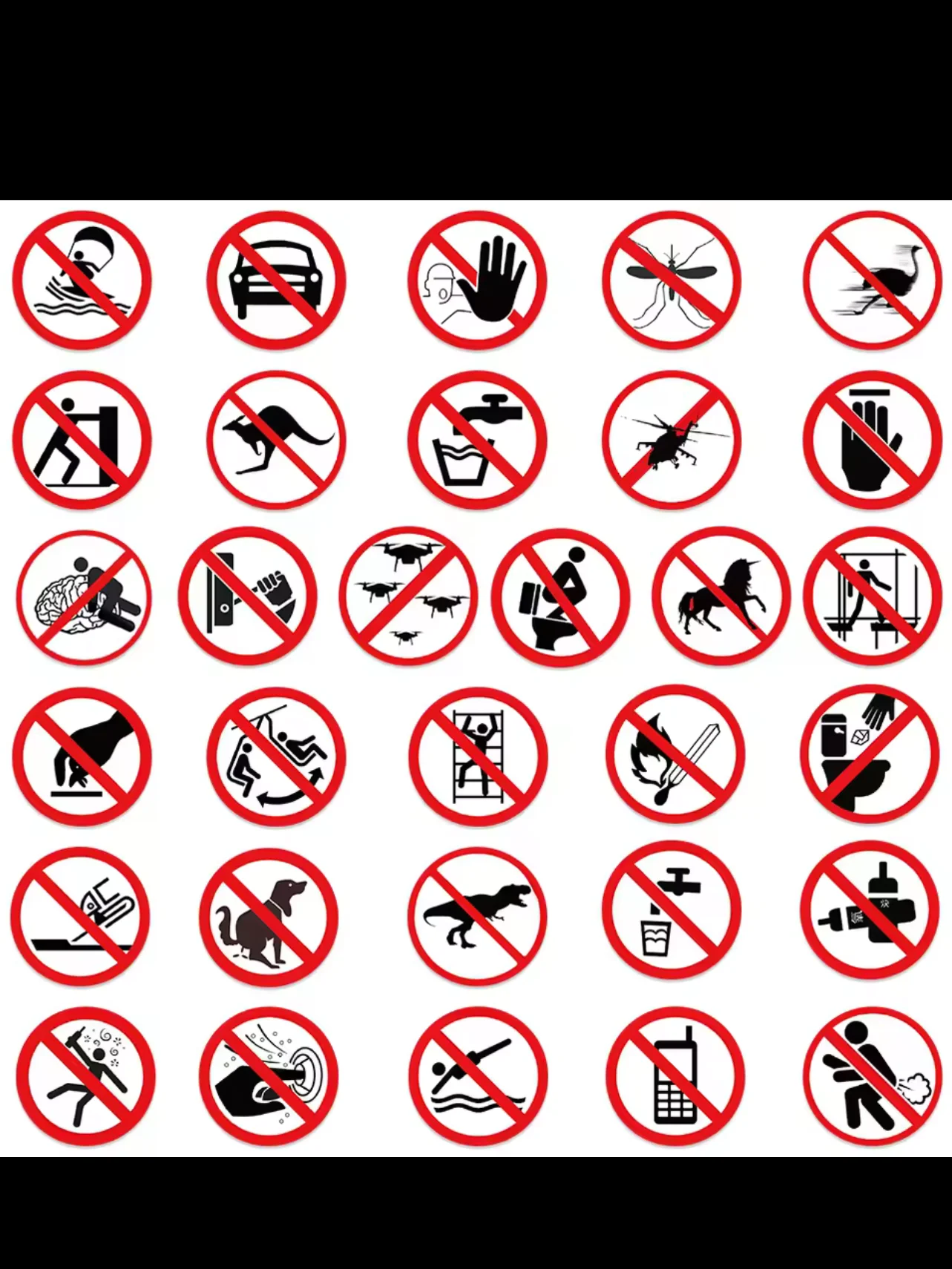 62 Pieces of Fun Warning Stickers for Luggage, Notebooks, Guitars, Skateboards, and Waterproof PVC Graffiti Stickers product image (4)