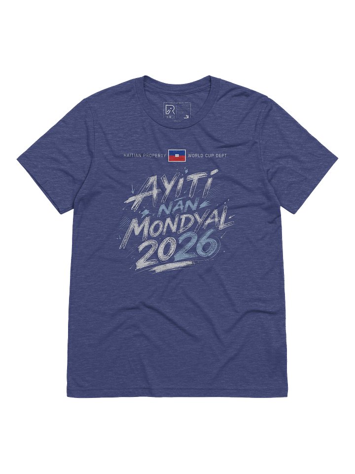 HAITI NAN MONDYAL 2026: Patriotic Tri-Blend Tee product image (1)