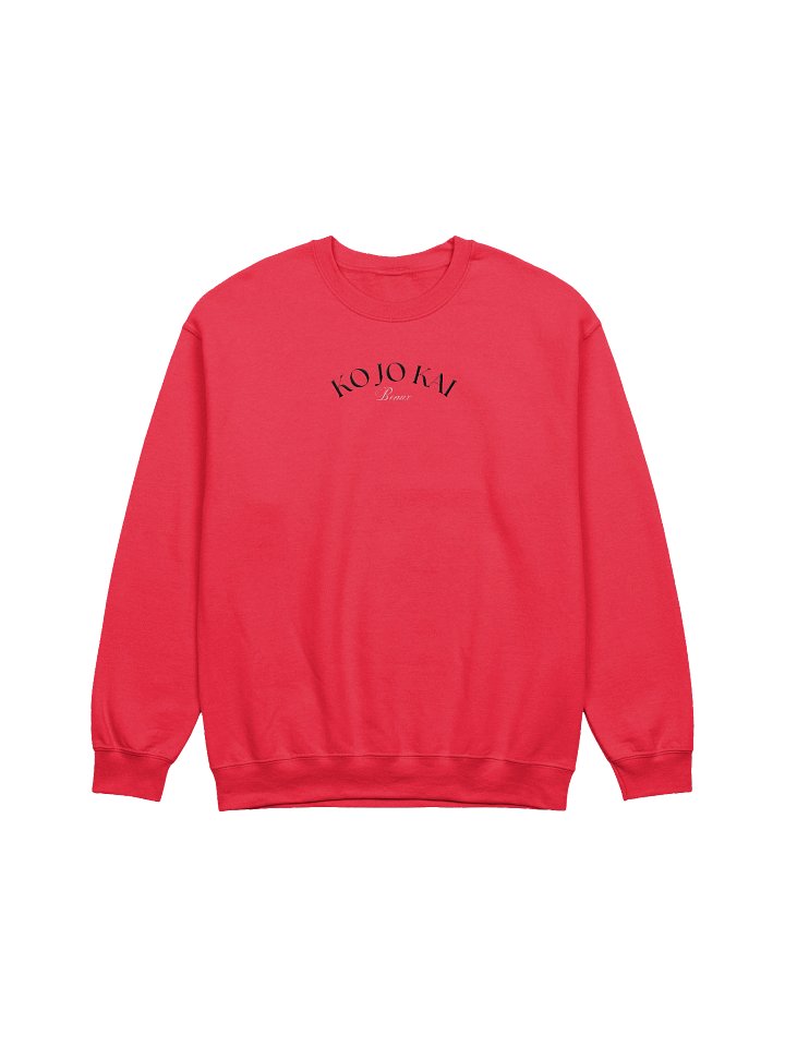 KJK Beaux Red Embroidered Crewneck product image (1)