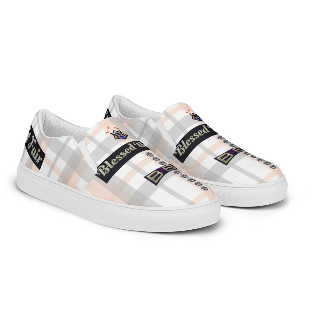 BBG Pink Plaid Women's Slip On product image (10)