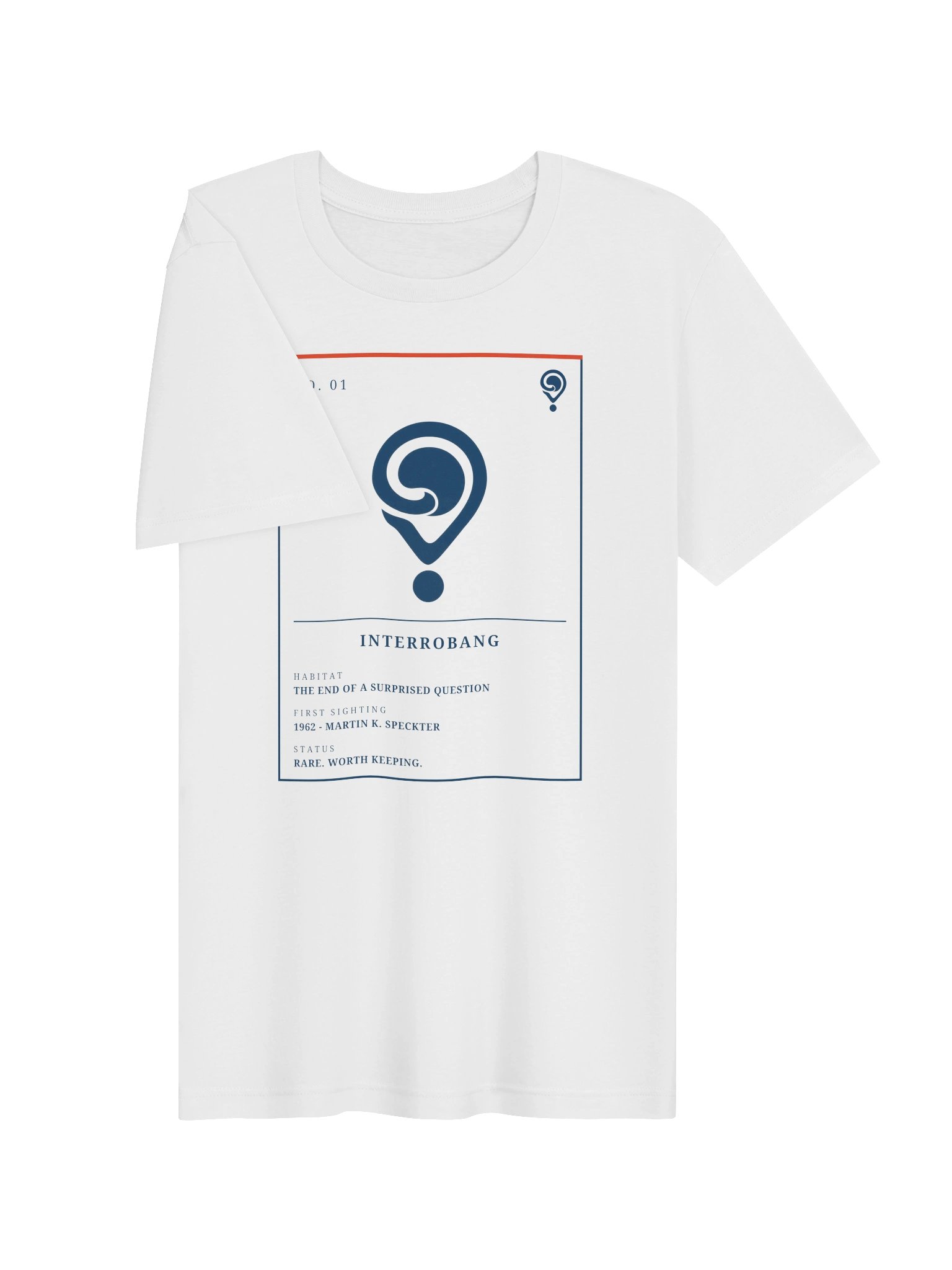 No. 01 Interrobang Tee (White) | Field Guide Specimen Series product image (3)