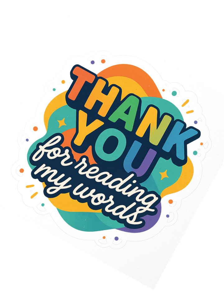 Thank You for Reading My Words 2 Sticker product image (4)