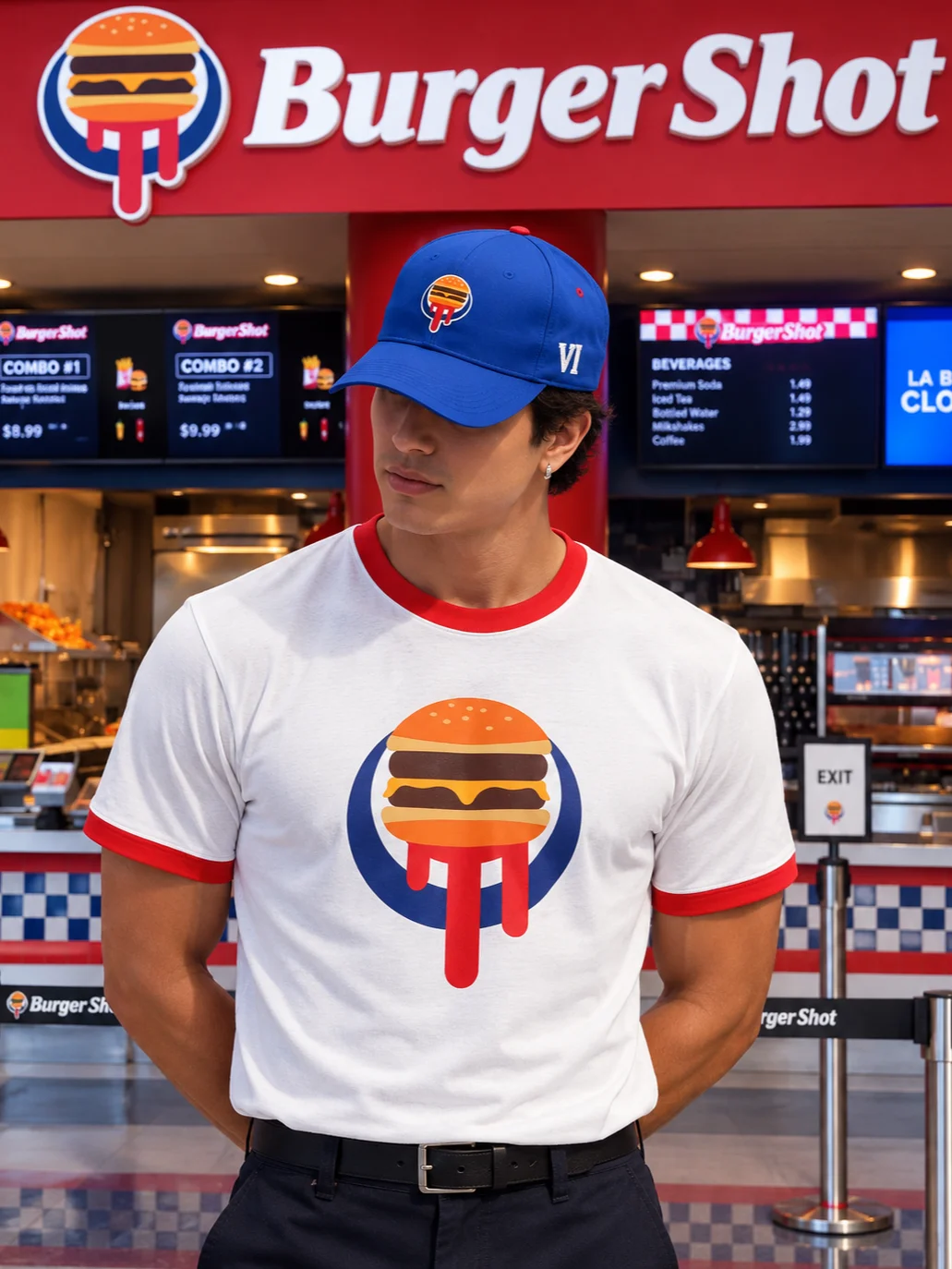GTA VI Burger Shot T-Shirt | GTA 6 BurgerShot Employee Tee product image (1)