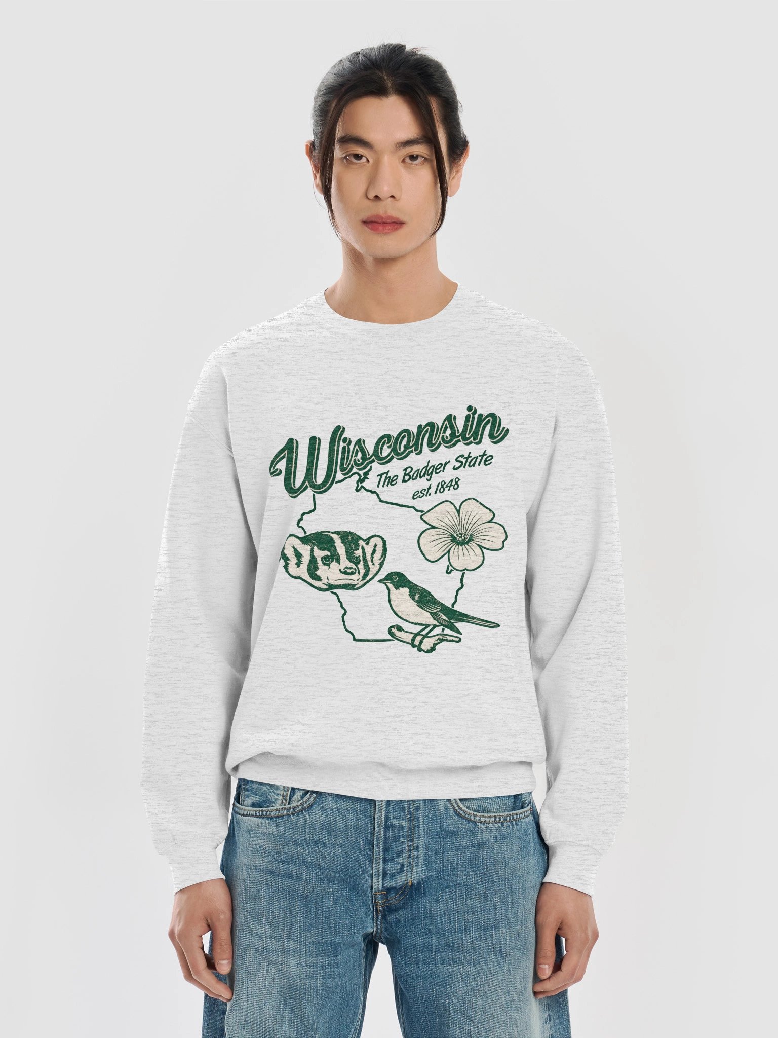Vintage Wisconsin Badger State Crewneck product image (5)