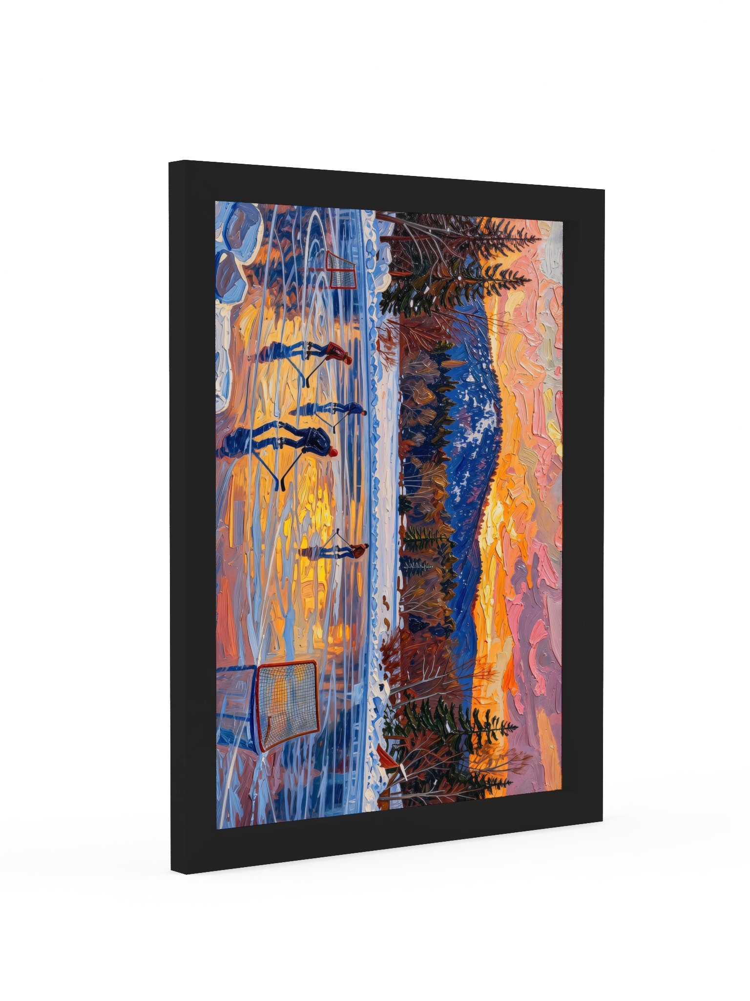 Pond Hockey at Dusk Framed Print product image (2)