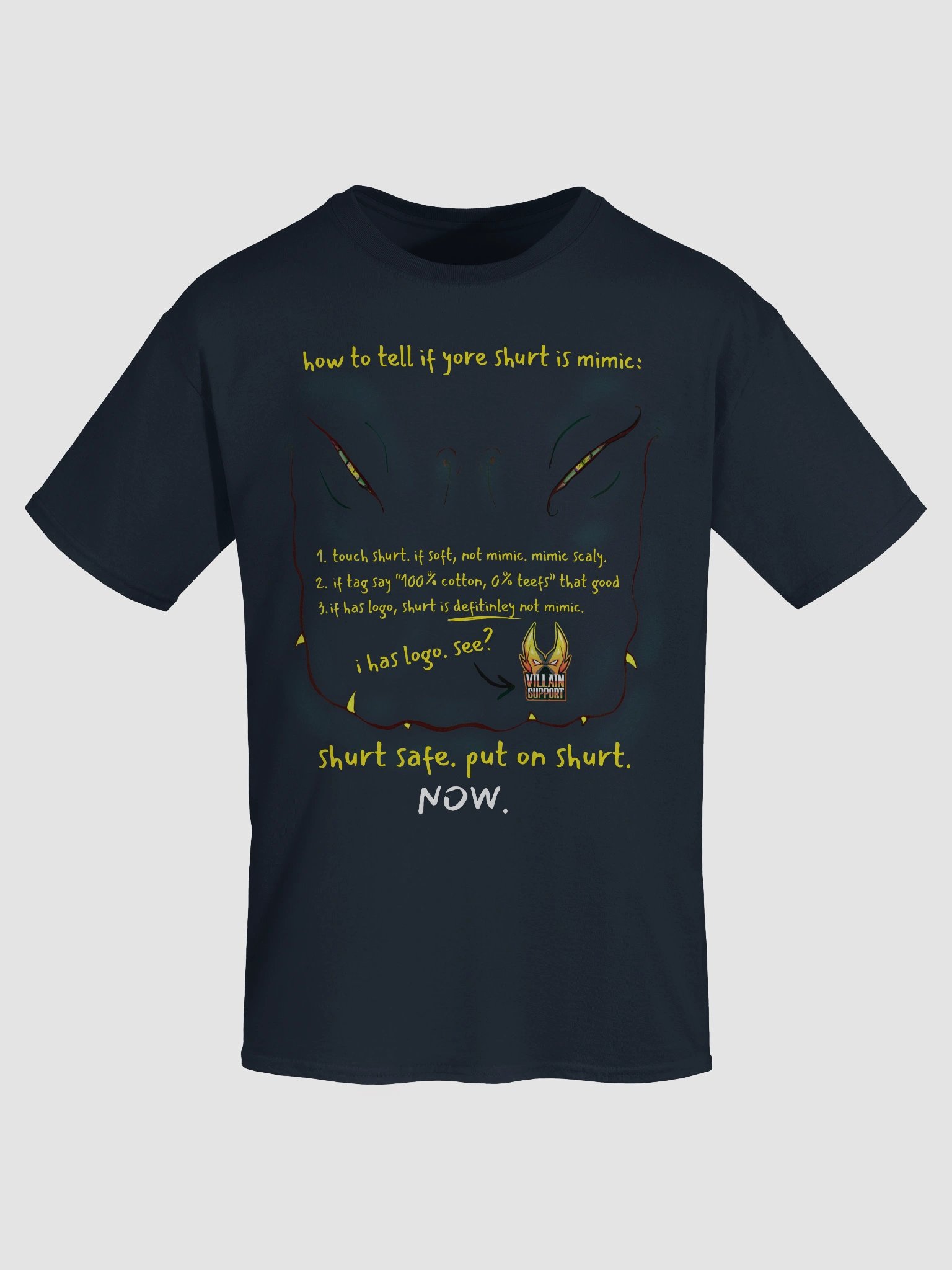 Mimic Shirt - Black or Yellow Text product image (7)