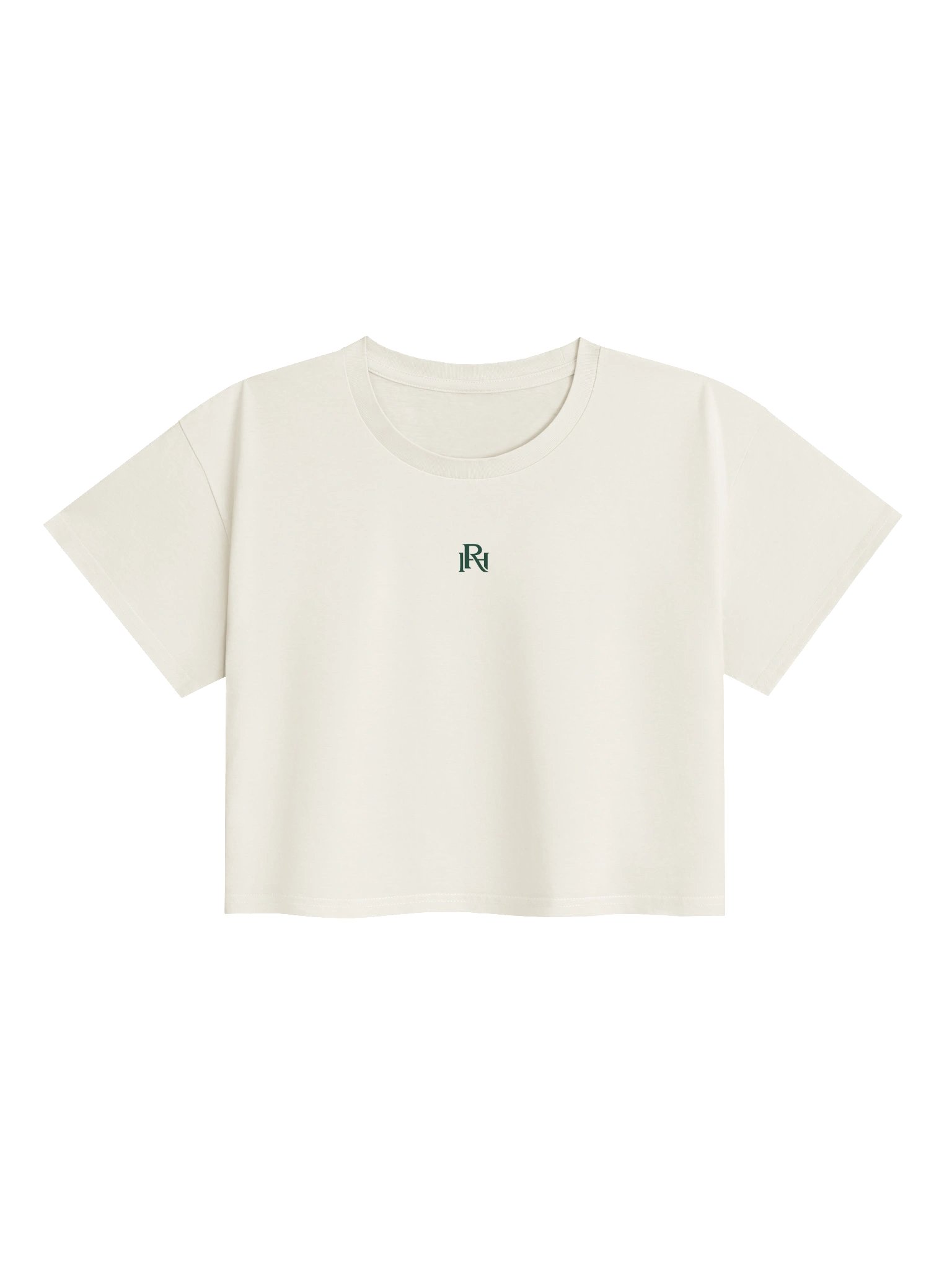Minimal Green Monogram Crop Top product image (1)
