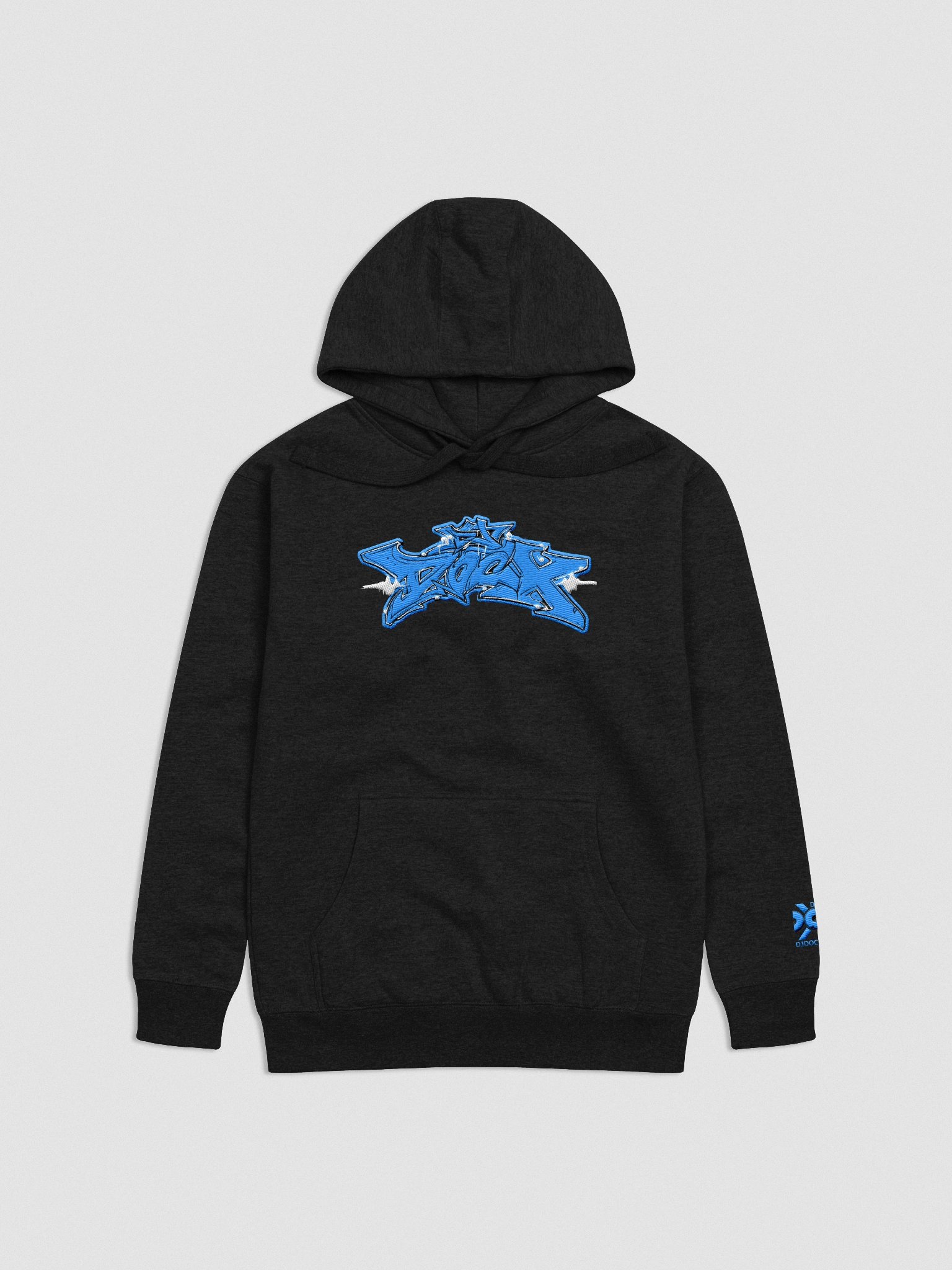 DJDocX Black Hoddie - Light Blue Graff product image (1)