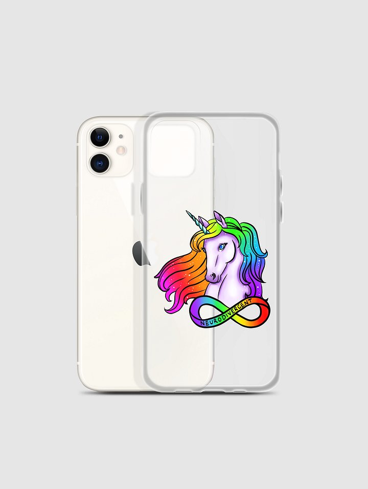 Neurodivergent unicorn iPhone Case product image (1)