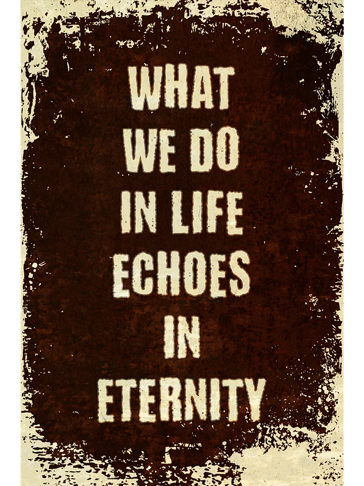 Gladiator Movie Quote Matte Paper Poster product image (1)