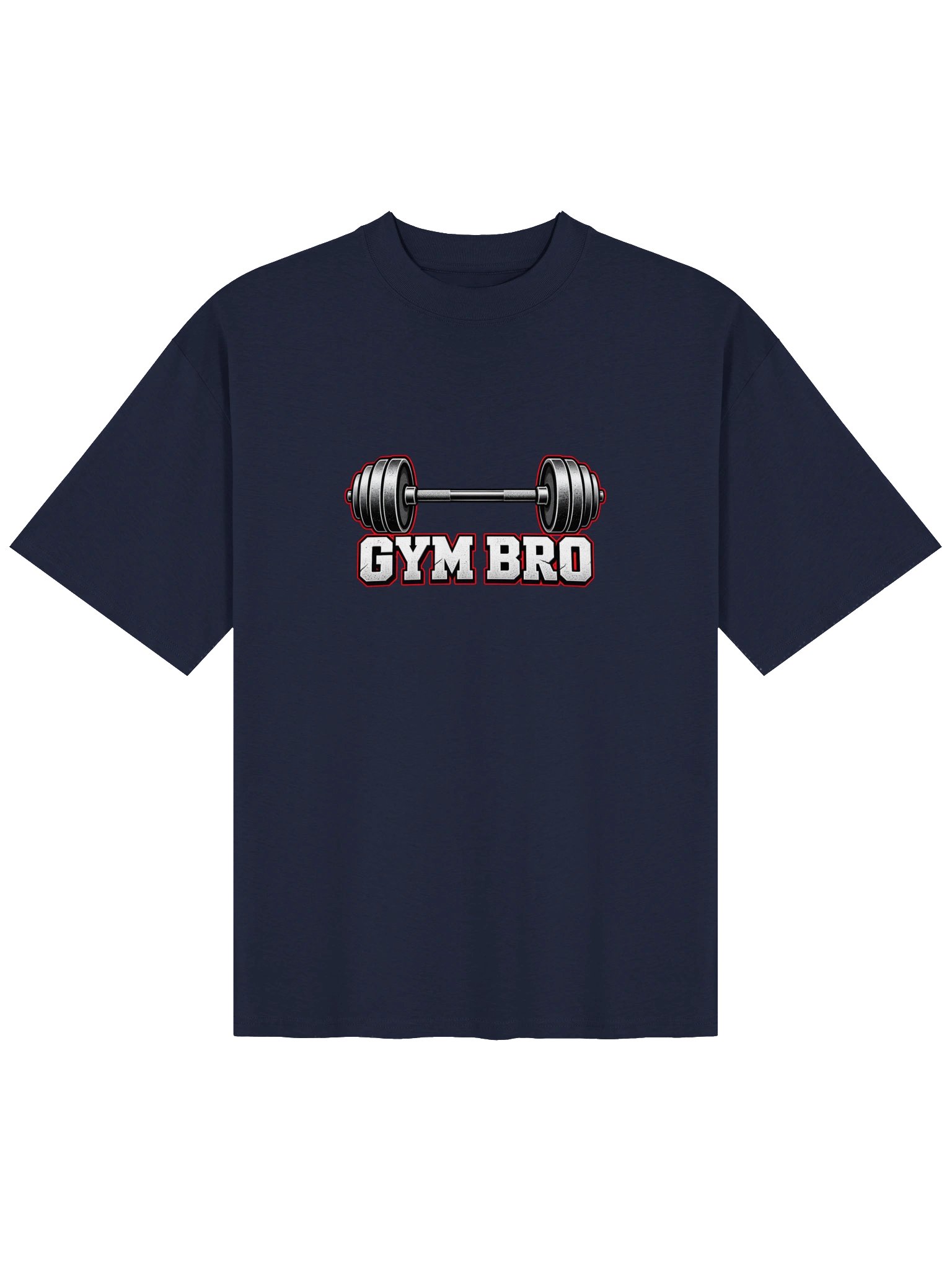 GYM BRO Barbell Oversized Tee product image (25)