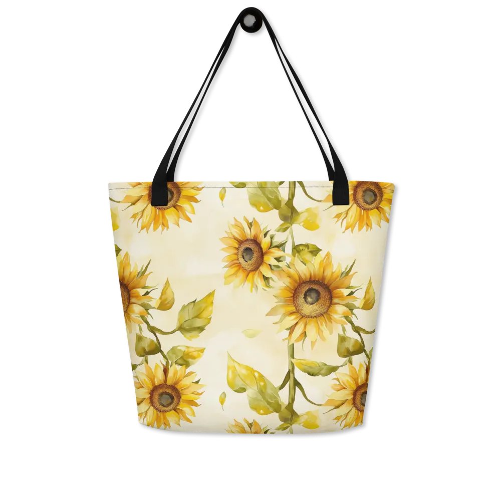 Sunflower Serenade Large Tote Bag product image (5)