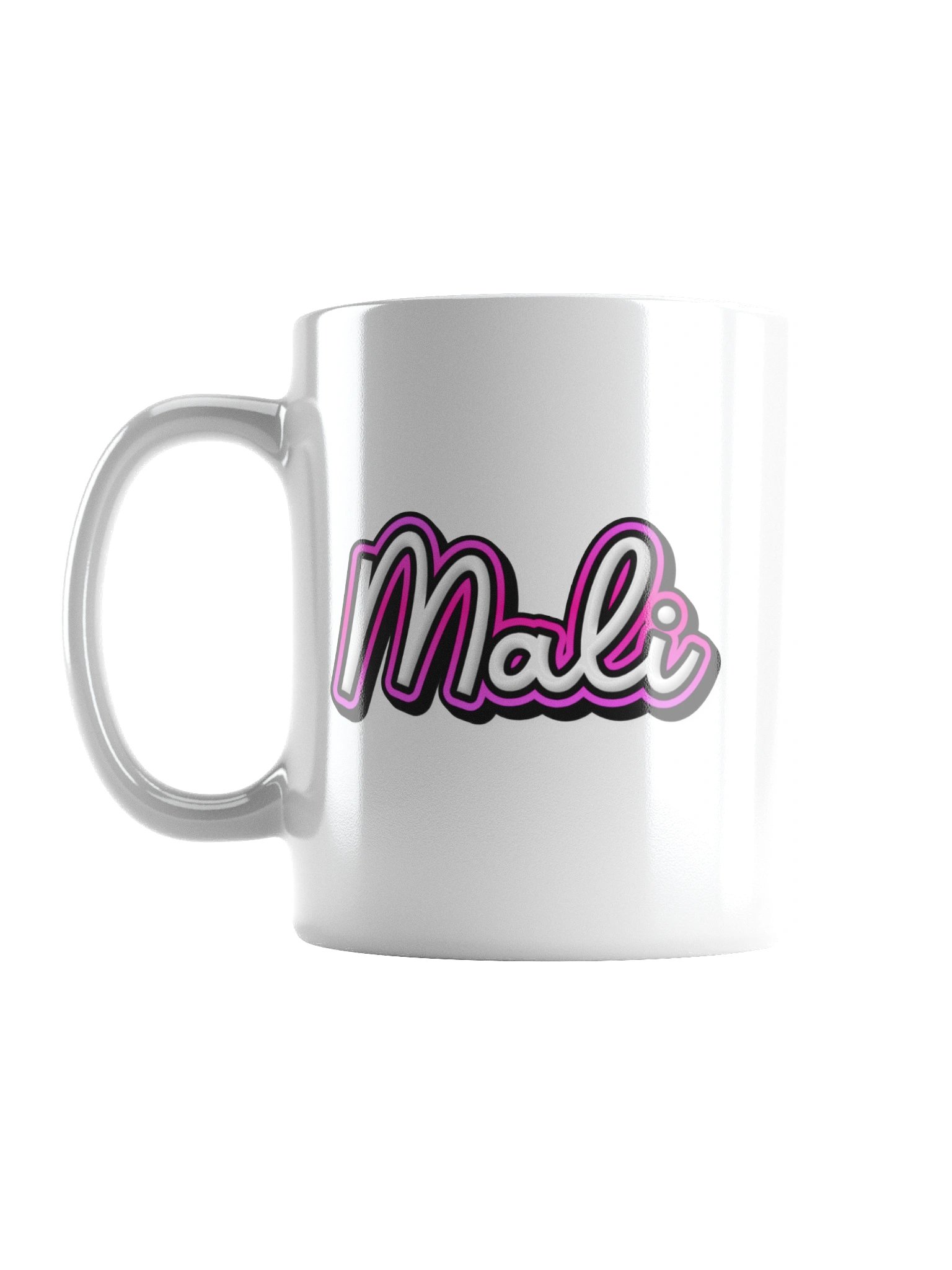 Mali the Axe Cat White Glossy Mug product image (2)