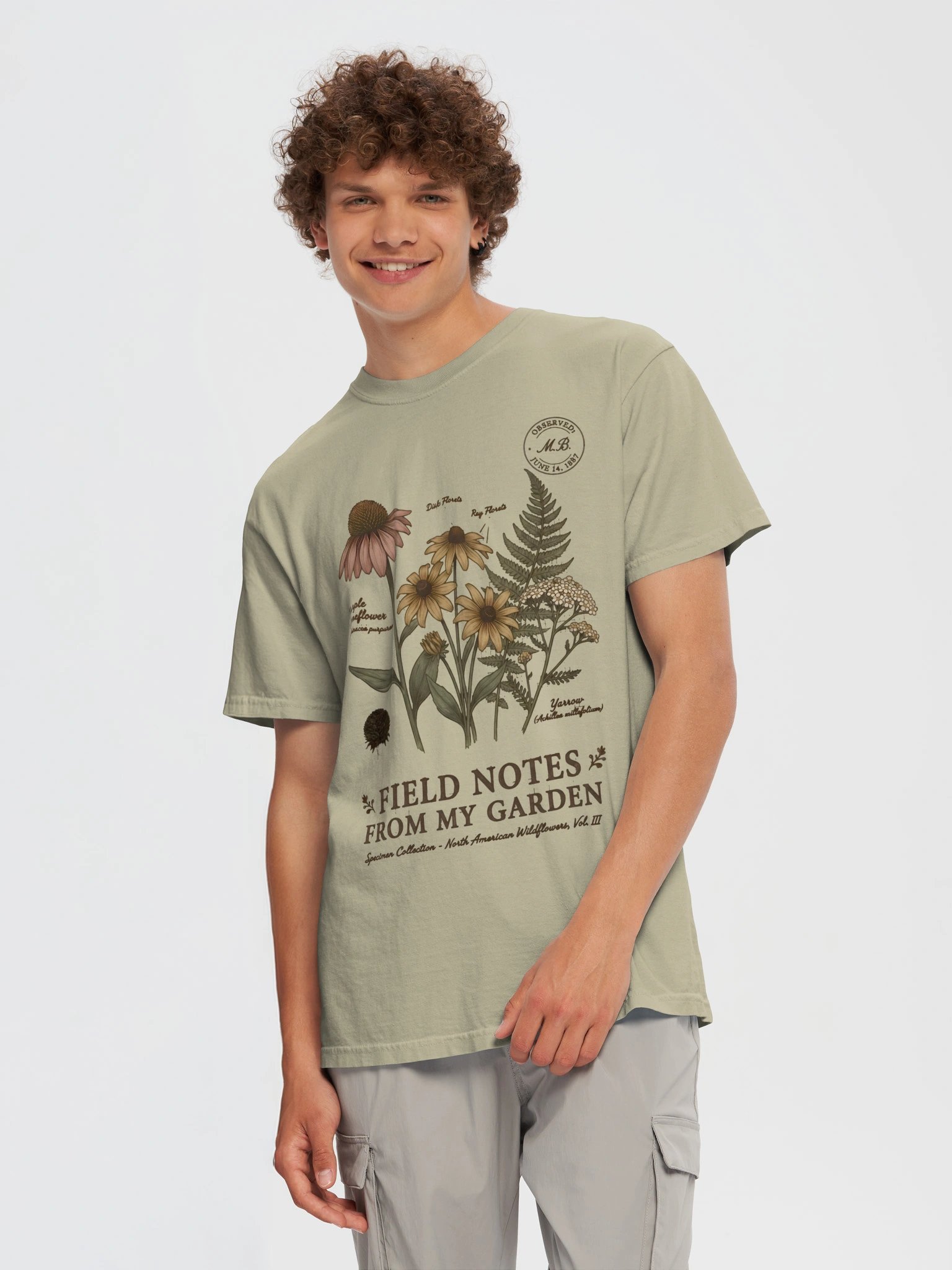 Field Notes from My Garden T-Shirt – Vintage Botanical Illustration Tee product image (12)