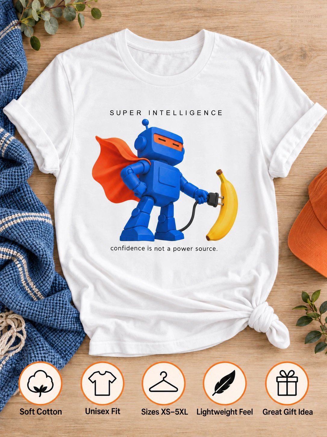 Super Intelligence T-Shirt – Trump AI Satire product image (3)