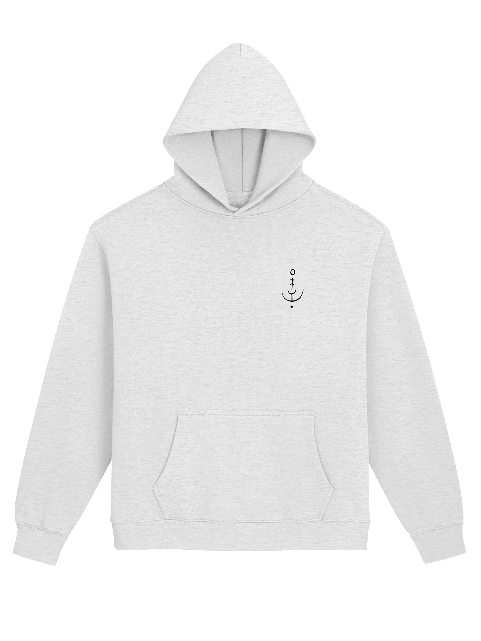 Moonlight White Relaxed Fit - Sailing The Luna Hoodie product image (1)