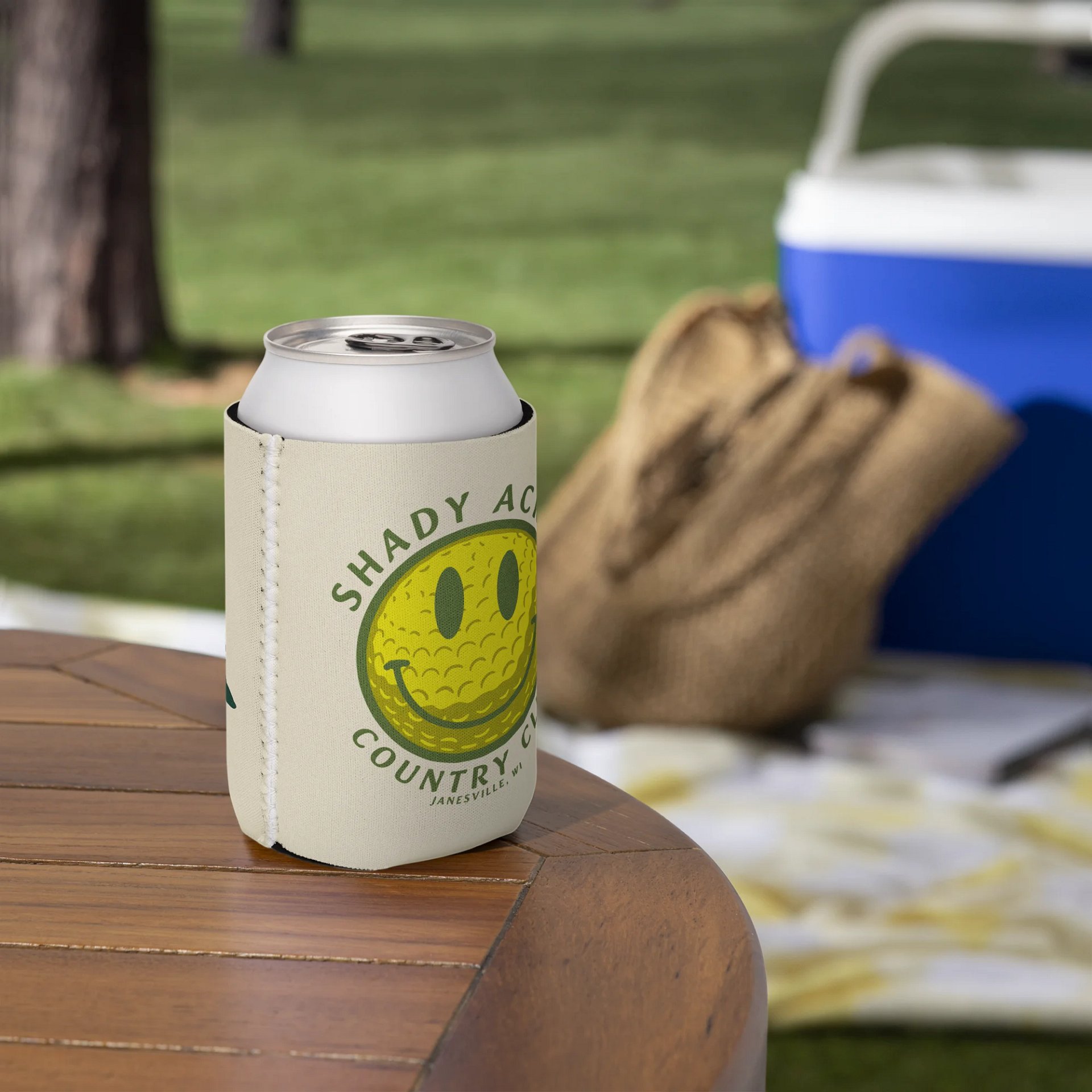 Smiley Golf Ball Coozie Can Cooler product image (5)