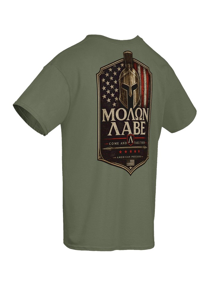 MOLON LABE™ Spartan Freedom Shield Back Print Tee | Come and Take Them | Gildan 5000 Heavy Cotton product image (82)