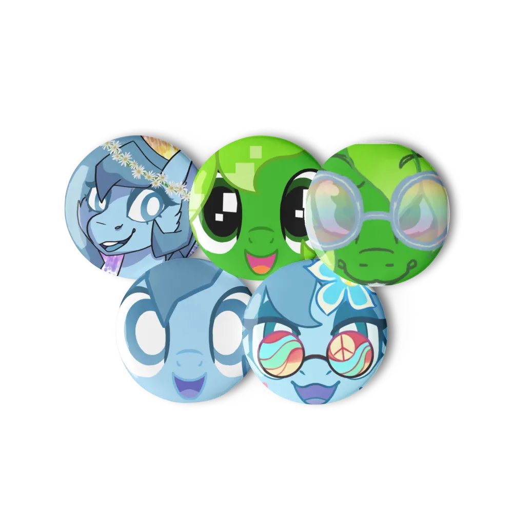 2025 mascot faces button set product image (2)