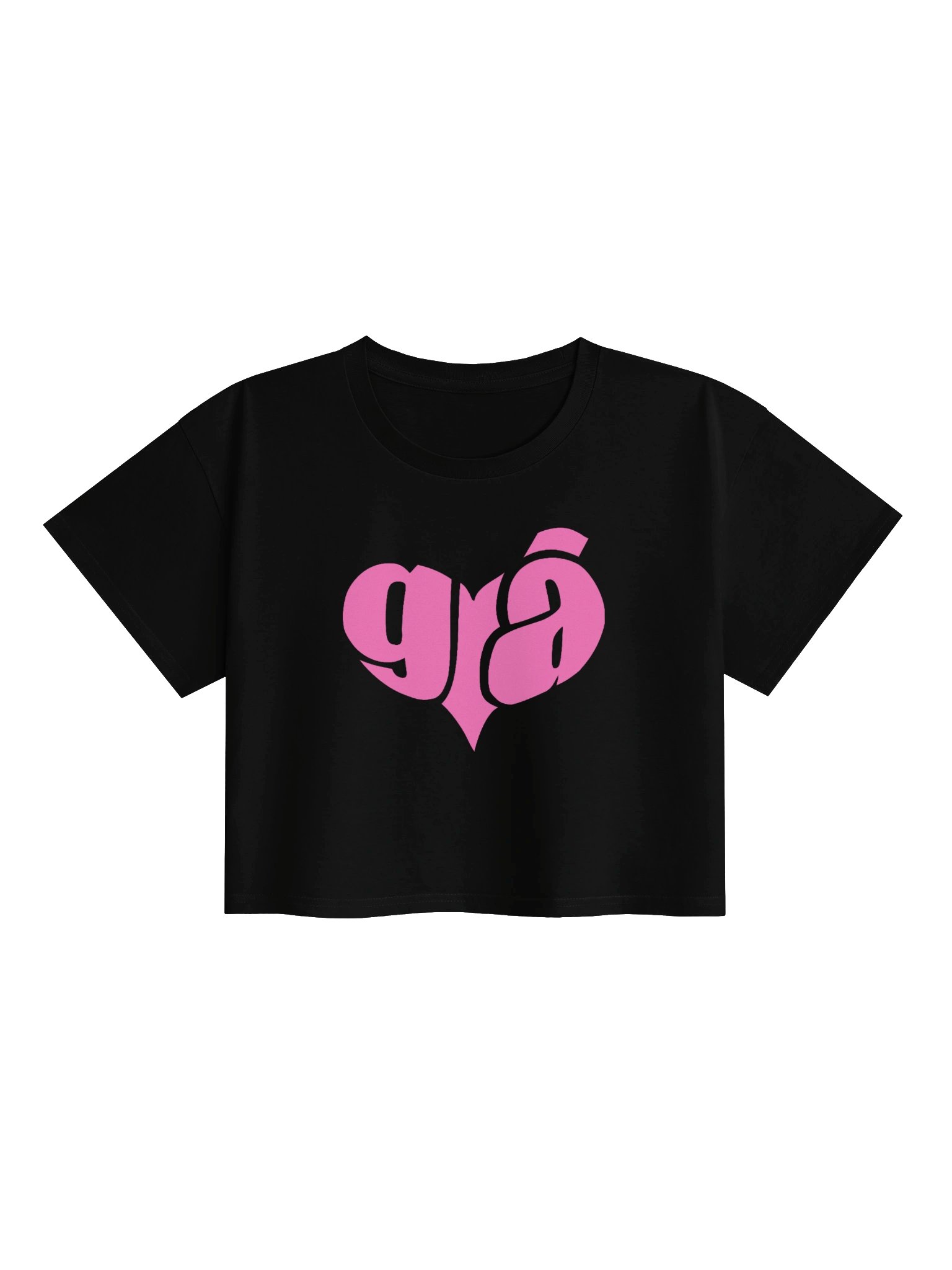 Grá Means Love 🩷 Premium Crop Tee in Irish / Gaeilge / Gaelic product image (1)