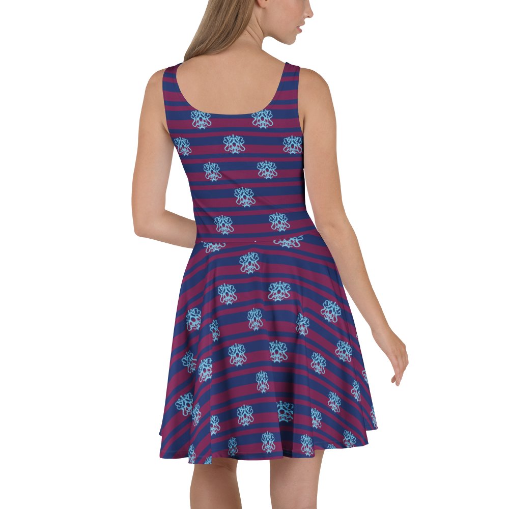 Navy Flirty Academic Skater Dress product image (4)