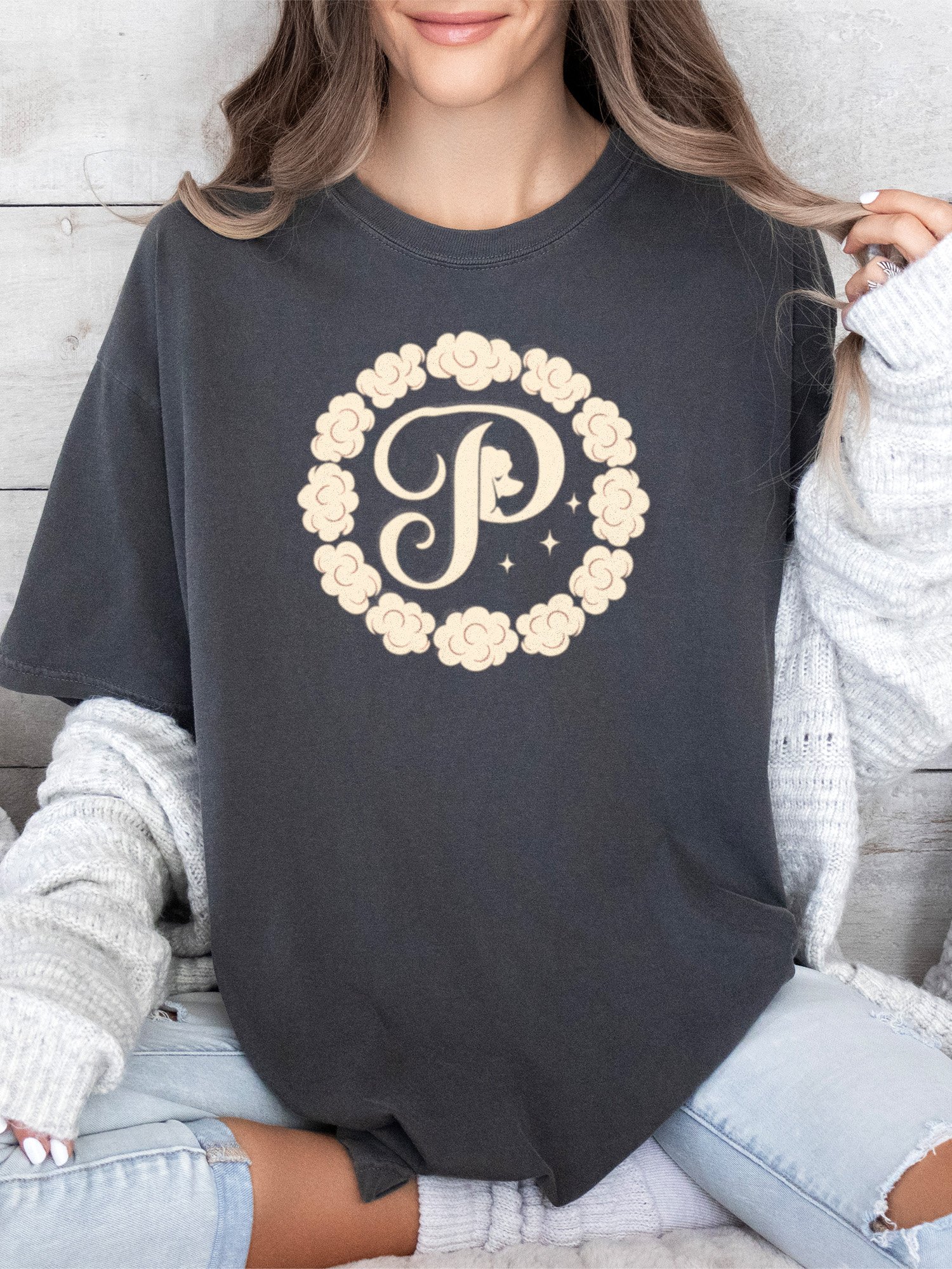 Poodle Monogram Luxe Tee product image (12)