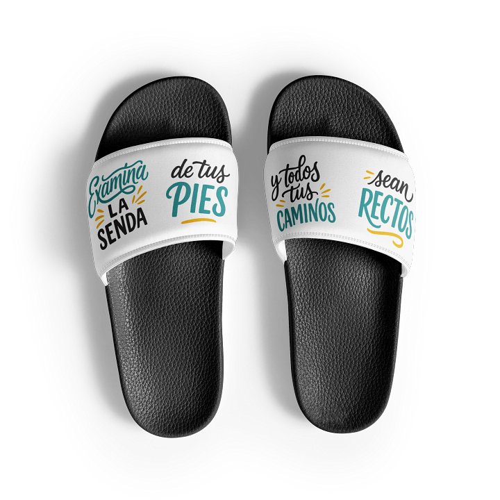 Men’s Christian Slides (Spanish) – Proverbs 4:26 product image (1)