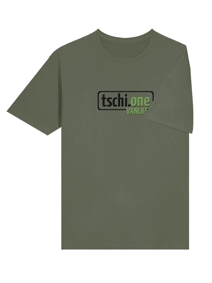 Tschi.One „Vanlife Statement“ black Logo – Big Embroidery T-Shirt product image (15)