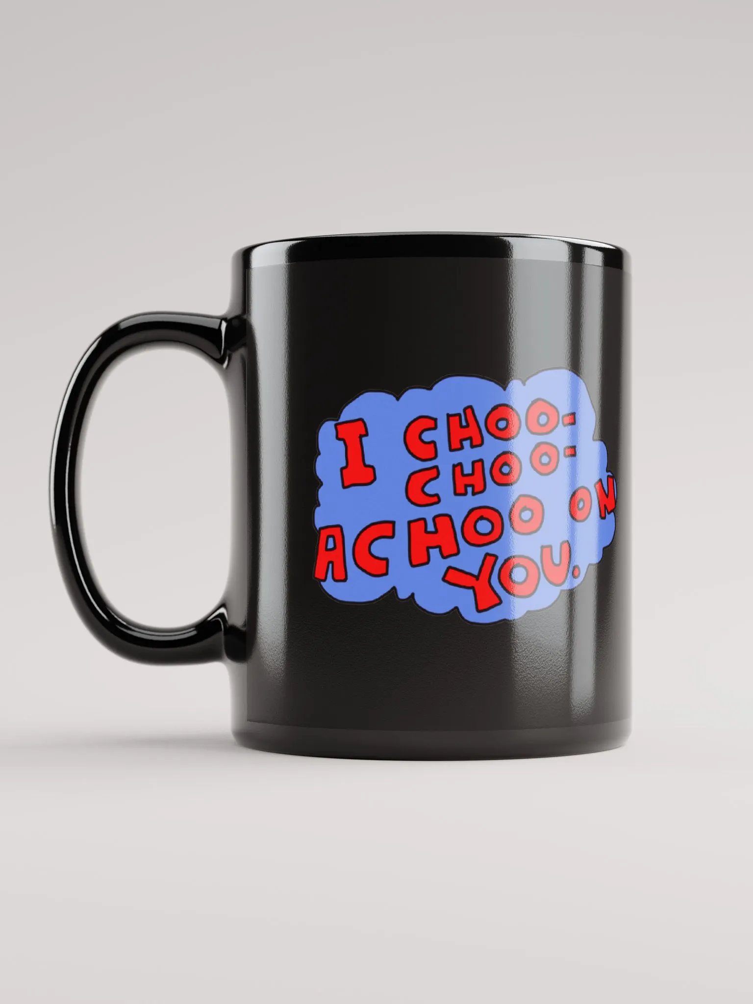 Achoo on You Orange Cat Mug Black product image (3)