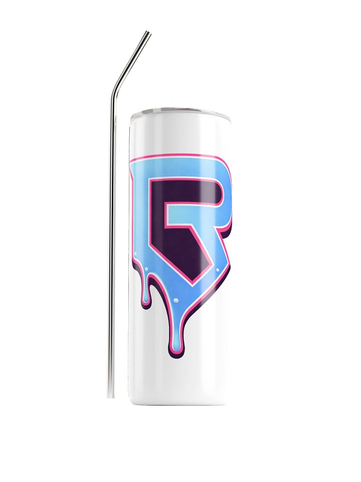 R Drippy White Stainless Steel Tumbler product image (1)