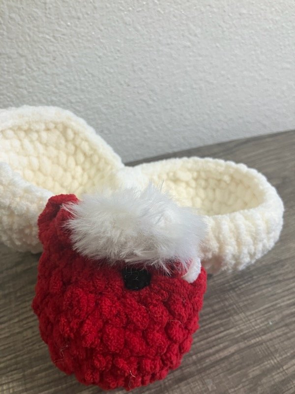 Chicken Squad- Cupid Baby Safe Red Chicken in a White Egg Shell product image (2)