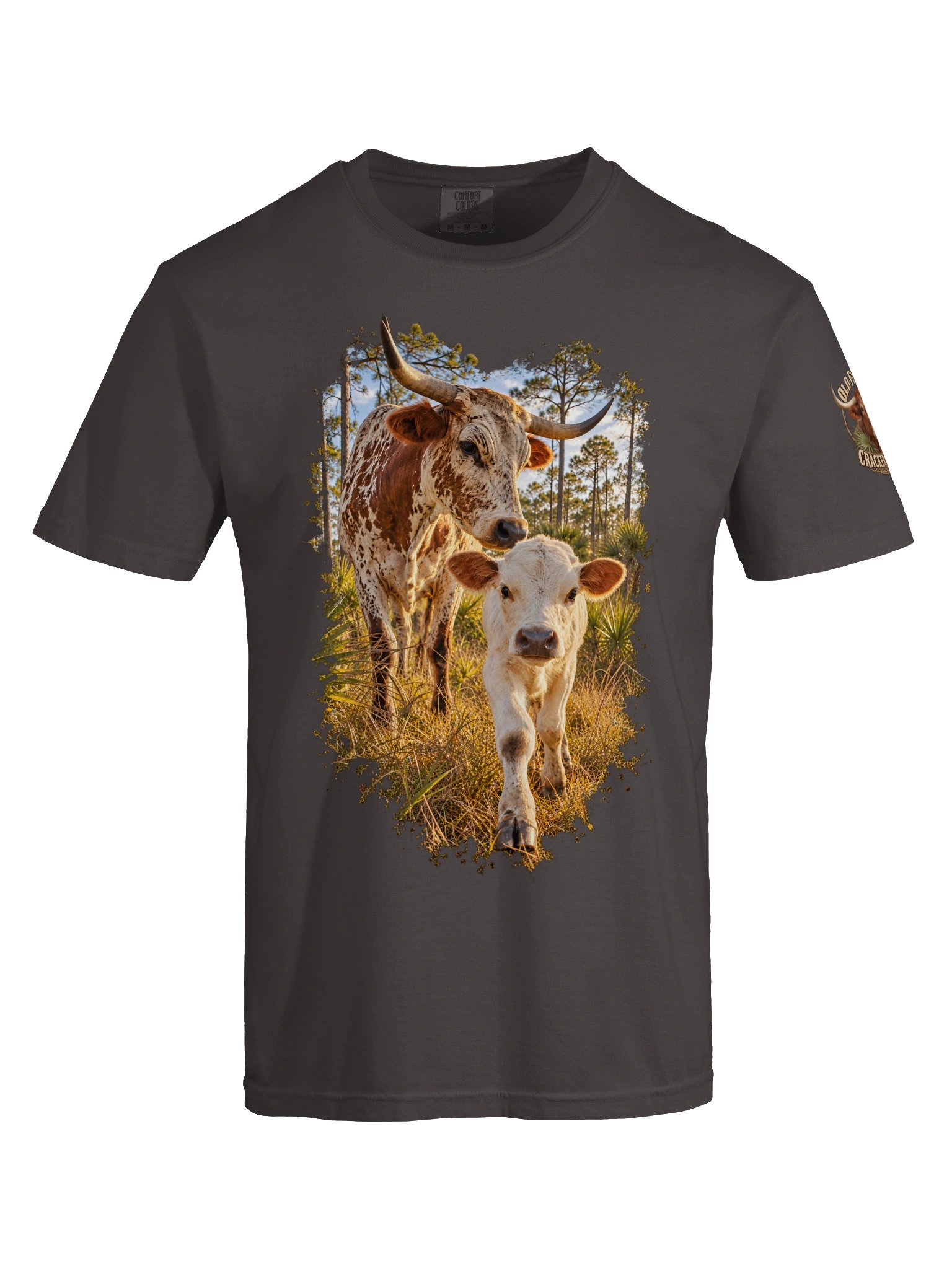 Old Florida Cracker Cattle T-Shirt | Florida Heritage Ranch Tee | BROKEN RODEO™ product image (47)