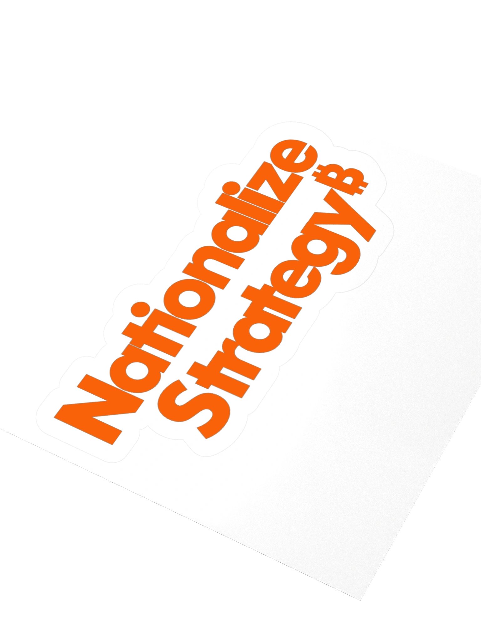Nationalize Strategy Sticker - Orange product image (3)
