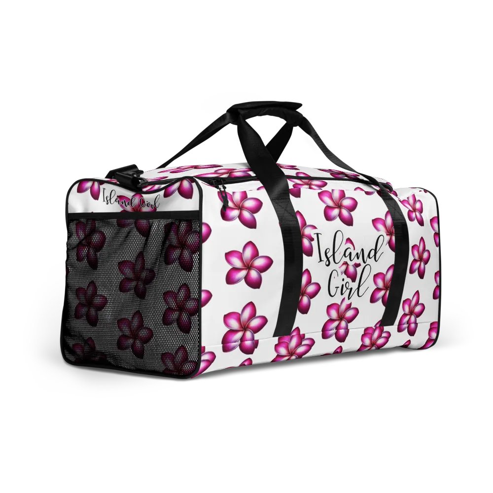 Island Girl Plumeria Duffle Bag - Tropical Bliss for Your Adventures product image (2)