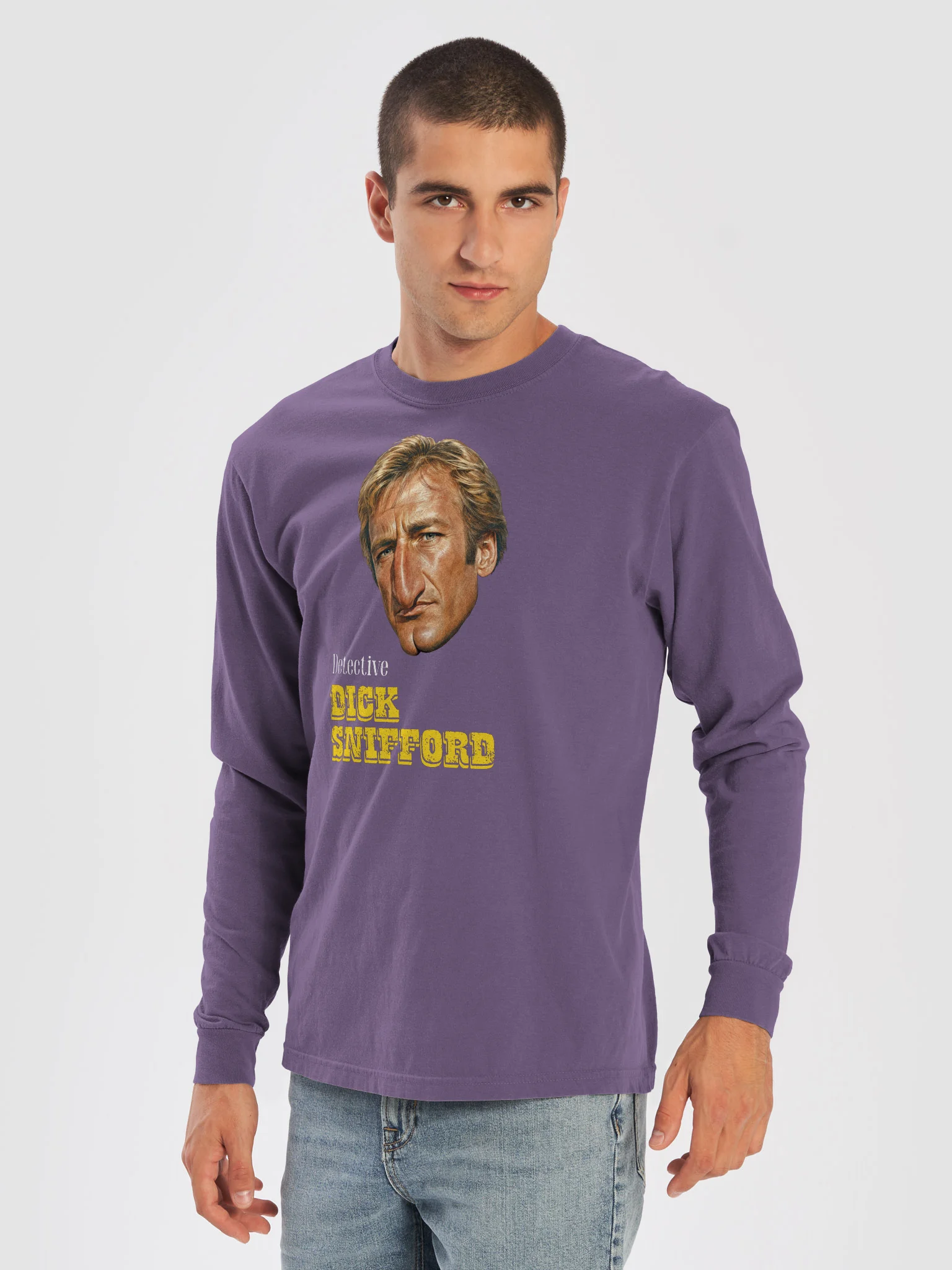Dick Snifford Portrait Long Sleeve T-Shirt product image (13)