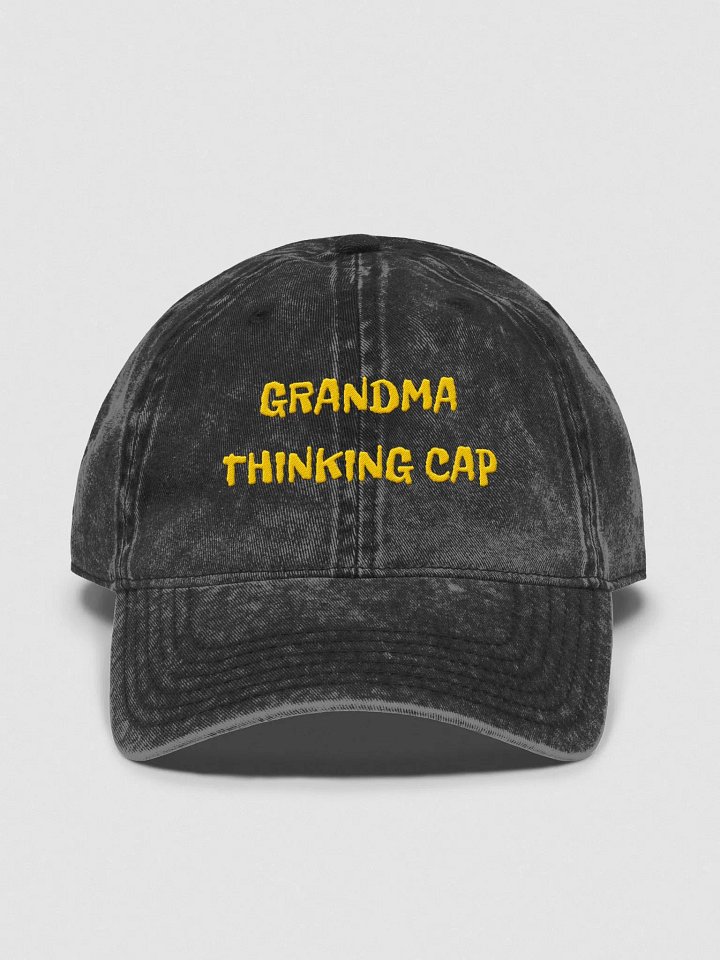 Retro Yellow Grandma Thinking Otto Vintage Cap product image (1)