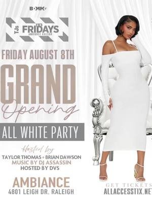 GRAND OPENING VIBES  Let’s toast it up at the all-new Ambiance @ambiantnights Raleigh (formerly TJ’s Nightlife) — the energy about to be CRAZY! Music by @djassassinnc  Hosted by @djdvs  Only 2 booths & bottles left — TEXT 919-889-3320 to lock yours in. Discount tickets almost gone → AllAccesstix.net Follow: @theofficialnexus  #AmbianceRaleigh #RaleighNightlife #GrandOpeningVibes #BoothsAndBottles #NCParties #ToastItUp #nexusentertainment 