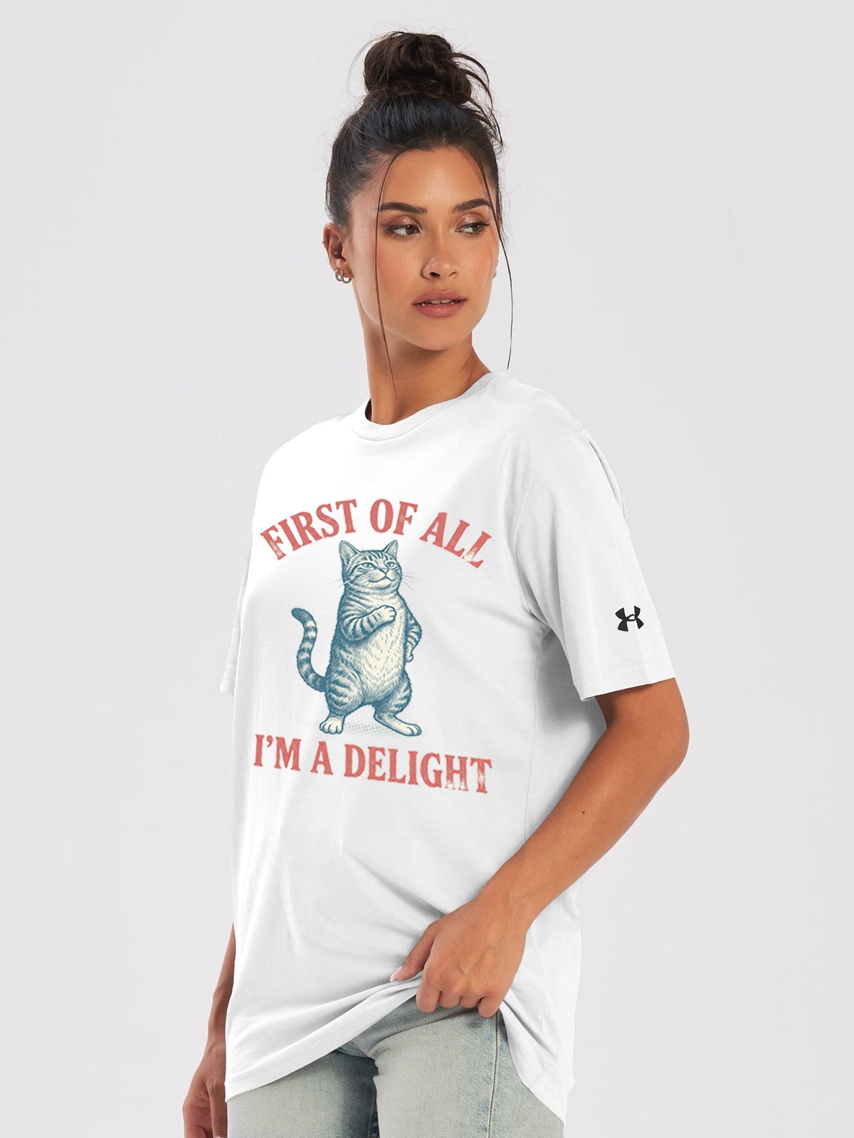 First of All, I’m a Delight Cat Under Armour® Athletic T-Shirt product image (2)