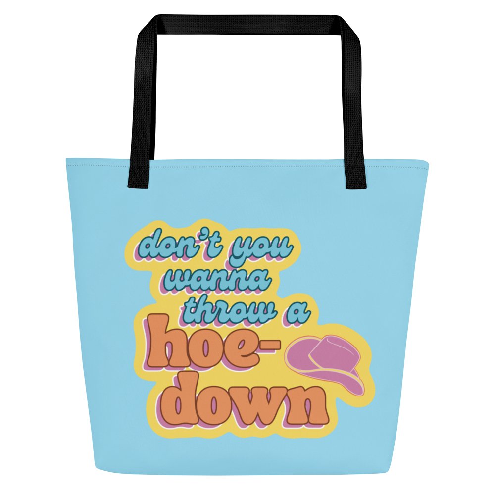 Don't You Wanna Throw a Hoedown Blue Tote Bag product image (1)
