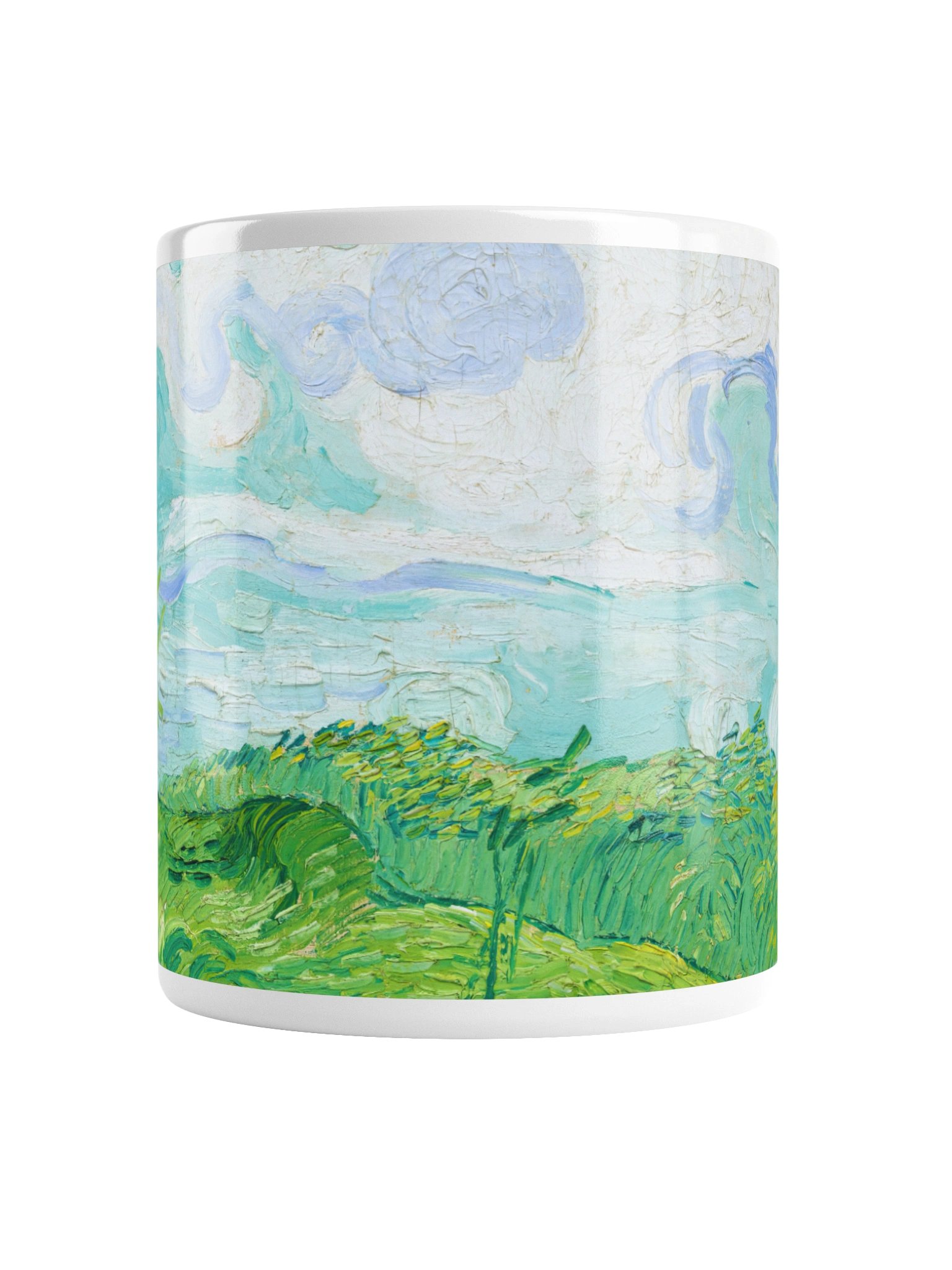 Green Wheat Fields, Auvers (Vincent van Gogh) Mug product image (3)