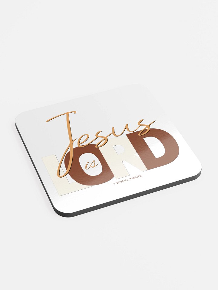 Jesus is Lord, Brown Coaster product image (2)