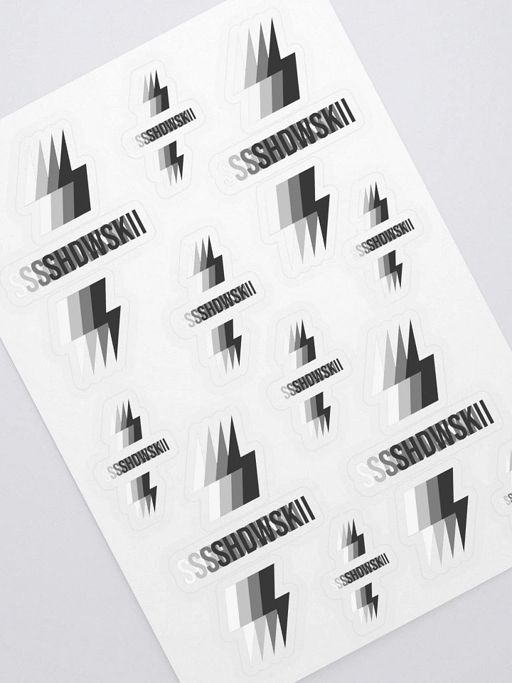 3D STICKERS / BLACK TO WHITE product image (2)