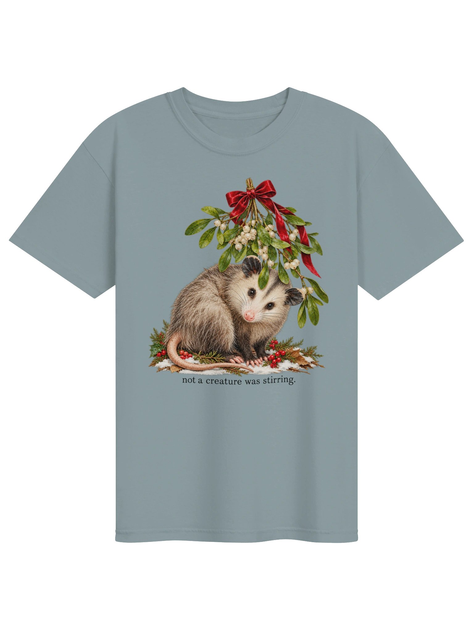 Not a Creature Was Stirring – Christmas Possum T-Shirt product image (5)
