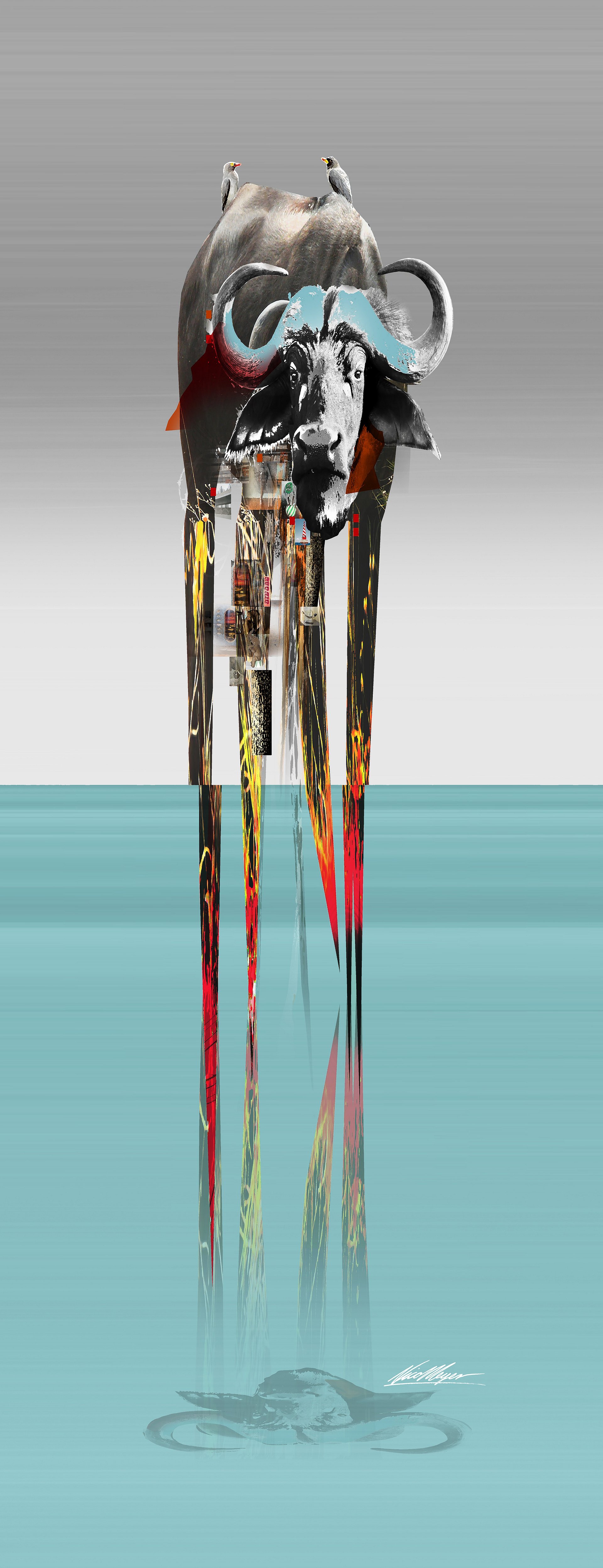 The Vanguard: Buffalo Fine Art Canvas Print | 305mm x 914mm (12" x 36") product image (2)