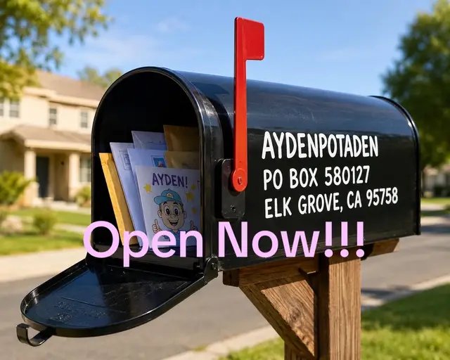 I have a feeling this is either going to be the best idea I’ve ever had… or the worst. 😂 My PO Box is officially OPEN! If you’ve ever wanted to send a letter, fan art, challenge ideas, something you made, or just say hi, here’s where you can send it: 📦 AydenPotaden PO Box 580127 Elk Grove, CA 95758 I read everything that comes in, and some mail may even get opened during videos or livestreams! Now… let’s see what you guys come up with.  #mail #fanmail #mailbox #ideas #fyp 