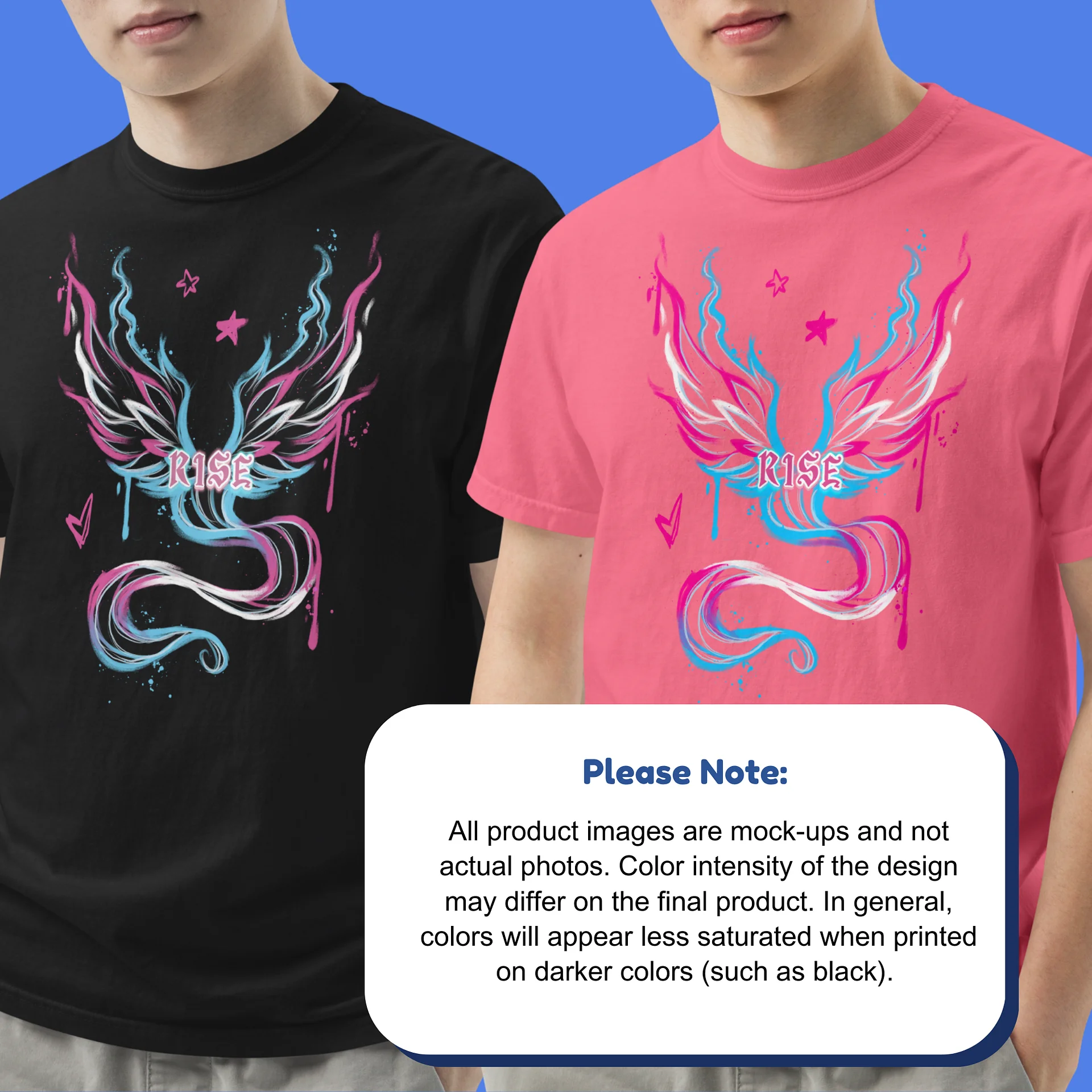 RISE Collection: Subtle Transgender Pride Phoenix Tee product image (17)