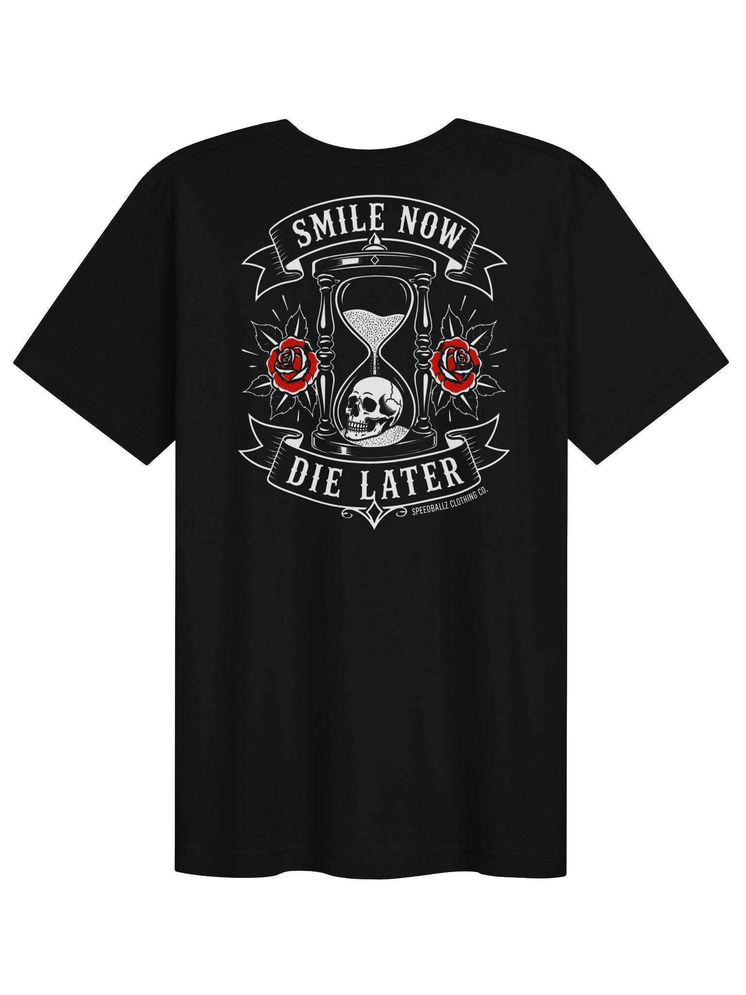 Smile Now⚡Die Later - Hourglass Black Tee product image (2)