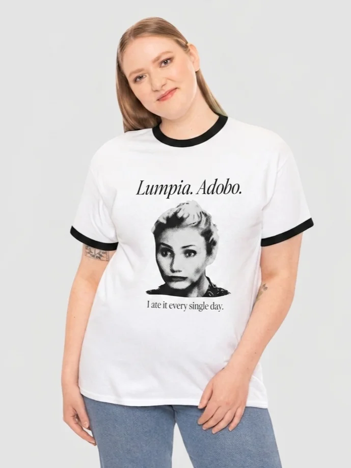 Cameron Diaz Lumpia Adobo Ringer Shirt product image (1)